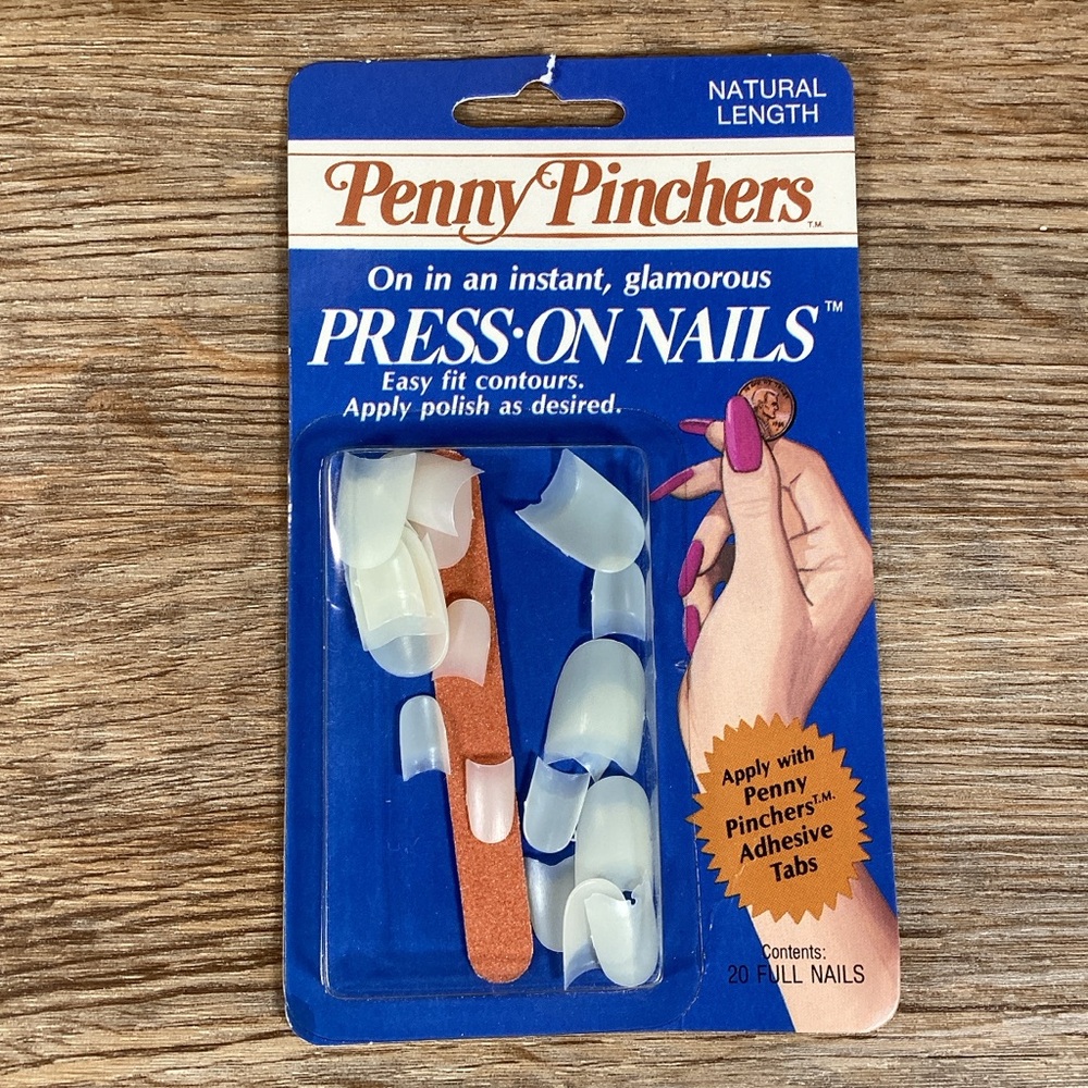New Vintage Lee Penny Pinchers Press On Nails